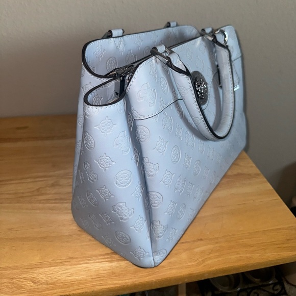 Never used. Blue Guess Satchel with Crossbody belt - Picture 3 of 6